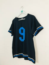 Load image into Gallery viewer, Zara Women’s Oversized Graphic T-Shirt | M UK12 | Blue