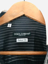 Load image into Gallery viewer, Dolce & Gabbana Men’s Tailored Fit Pinstripe Shirt | 43 | Black