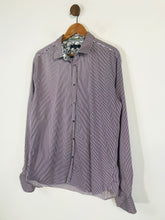 Load image into Gallery viewer, Ted Baker Men's Cotton Striped Button-Up Shirt | XL | Purple