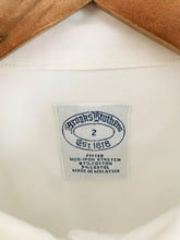 Load image into Gallery viewer, Brooks Brothers Women's Long Sleeve Shirt Button-Up Shirt | 2 UK8 | White