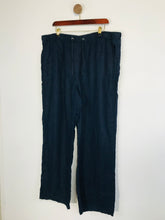 Load image into Gallery viewer, Marks and Spencer Women's Linen Wide Leg Casual Trousers | UK20 | Blue
