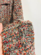 Load image into Gallery viewer, Sahara Women's Polka Dot Mohair Cardigan | UK14 | Grey