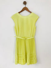 Load image into Gallery viewer, Ted Baker Women's Pleated A-Line Dress NWT | 2 UK10 | Yellow