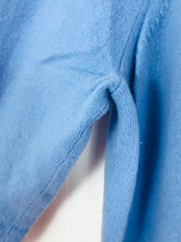 Load image into Gallery viewer, Pure Collection Women’s Cashmere Knit V-Neck Jumper | UK14 | Blue