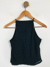 Load image into Gallery viewer, Hollister Women's Crop Lace Tank Top | XS UK6-8 | Black