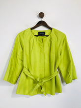 Load image into Gallery viewer, Jaeger Women's Pleated Blazer Jacket | UK10 | Green