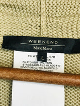Load image into Gallery viewer, Weekend x Maxmara Women's Cowl Neck Short Sleeve Jumper | L UK14 | Brown