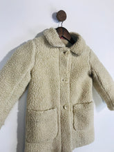 Load image into Gallery viewer, Boden Kid's Fleece Overcoat Coat | 4-5 Years 110cm | White