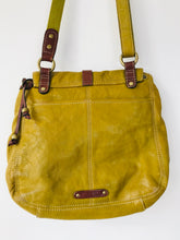 Load image into Gallery viewer, Fossil Women’s Leather Shoulder Crossbody Bag | Medium | Mustard Yellow