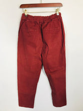Load image into Gallery viewer, Toast Women's Cotton High Waist Casual Trousers | UK10 | Red