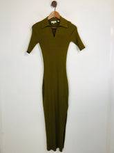 Load image into Gallery viewer, Ted Baker Women's Knit Ribbed Bodycon Dress | S UK8 | Green