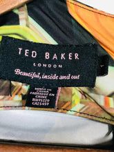 Load image into Gallery viewer, Ted Baker Women's Long Sleeve Ruched Bodycon Dress | 1 UK8 | Multicoloured