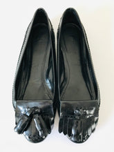 Load image into Gallery viewer, Burberry Women's Leather Tassel Loafers | 39 UK6 | Black