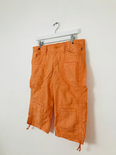 Load image into Gallery viewer, Polo Ralph Lauren Womens Cargo Shorts | 30 UK12 | Orange