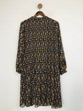 Load image into Gallery viewer, Anthropologie Women's Floral Pleated Shift Dress | UK10 | Multicoloured