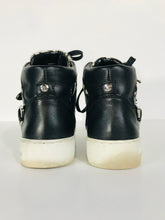 Load image into Gallery viewer, Michael Kors Women's Leather Hi Top Trainers | US7.5 UK5.5 | Black