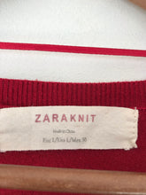 Load image into Gallery viewer, Zara Women’s V-Neck Knit Jumper | L UK14 | Red