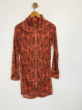 Load image into Gallery viewer, Eleven Paris Women's Floral High Neck Shift Dress NWT | EU34 UK6 | Orange