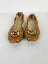 Load image into Gallery viewer, Bally Women's Ballet Flats Shoes | EU37 UK4 | Brown