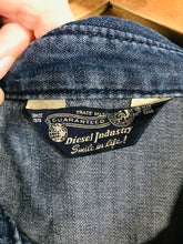 Load image into Gallery viewer, Diesel Women's Cotton Button-Up Shirt | L UK14 | Blue