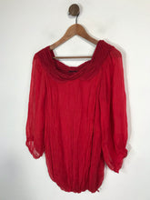 Load image into Gallery viewer, Phase Eight Women's Silk Ruched Blouse | L UK14 | Red