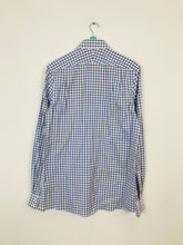 Load image into Gallery viewer, Charles Tyrwhitt Men’s Check Classic Shirt | 15.5/37” 39/94cm | Blue and white