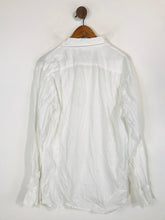 Load image into Gallery viewer, Jaeger Men's Linen Smart Button-Up Shirt | M | White