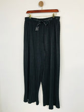 Load image into Gallery viewer, Eli & Irene Women's Crop Ribbed Casual Trousers | L UK14 | Black