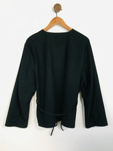 Load image into Gallery viewer, Zara Women's Belted Blouse | XL UK16 | Black