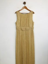 Load image into Gallery viewer, Biba Women's Metallic Gold Evening Dress | UK16 | Yellow