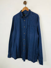Load image into Gallery viewer, Eddie Bauer Men's Cotton Button-Up Shirt | XL | Blue
