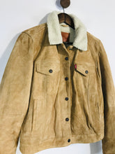 Load image into Gallery viewer, Levi’s Women's Faux Fur Suede Bomber Jacket | L UK14 | Brown