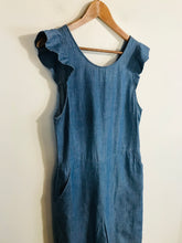 Load image into Gallery viewer, Oasis Women's Cotton Boho Jumpsuit NWT | UK12 | Blue