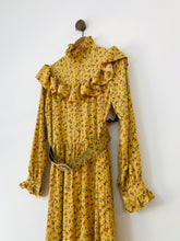 Load image into Gallery viewer, Sister Jane Women's Floral Ruffle Midi Dress | S UK8 | Yellow