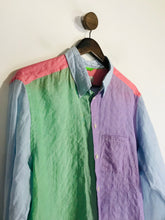 Load image into Gallery viewer, Eton Men's Colour Block Striped Button-Up Shirt | L | Multicoloured