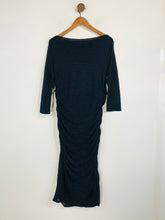 Load image into Gallery viewer, Phase Eight Women's Ruched Midi Bodycon Dress | UK18 | Blue