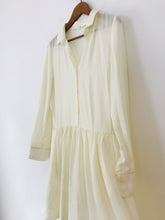 Load image into Gallery viewer, & Other Stories Women's Button Up Collared Shirt Dress | 38 UK12 | White
