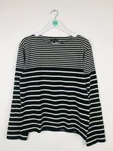 Load image into Gallery viewer, Agnes B Homme Mens Stripe Jumper | Size 2 L | Black White