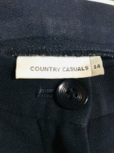 Load image into Gallery viewer, Country Casuals Women's Vintage Loose Leg Smart Trousers | UK14 | Blue