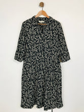 Load image into Gallery viewer, Seasalt Cornwall Women's Cotton Floral A-Line Dress | UK12 | Black