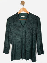 Load image into Gallery viewer, Hobbs Women's Snakeskin T-Shirt | M UK10-12 | Green