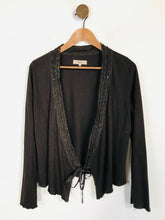 Load image into Gallery viewer, Kew Women's Cotton Embroidered Cardigan | S UK8 | Brown