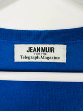 Load image into Gallery viewer, Jean Muir Womens Long Wool Cardigan | M | Blue