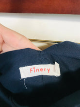 Load image into Gallery viewer, Finery Women's Wool High Waist Casual Trousers | UK14 | Blue