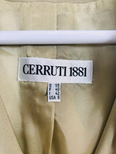 Load image into Gallery viewer, Cerruti 1881 Women’s 100% Silk Collarless Blazer | FR40 UK10-12 | Brown