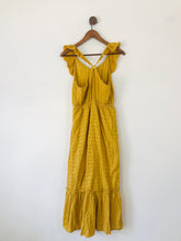 Load image into Gallery viewer, Moon River Women’s Ruffle Crochet Maxi Dress | M UK10-12 | Yellow