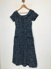 Load image into Gallery viewer, Zara Women's Off Shoulder Woven Midi Dress | S UK8 | Blue