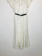 Load image into Gallery viewer, Coast Women's Floral Lace A-Line Dress | UK12 | White
