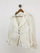 Load image into Gallery viewer, Tenax Women's Fitted Oversized Collar Blazer Jacket | UK10 | White