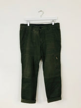 Load image into Gallery viewer, Calvin Klein Womens Slouchy Slim Jean Trousers | 29 UK10-12 | Khaki Green